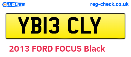 YB13CLY are the vehicle registration plates.
