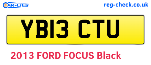 YB13CTU are the vehicle registration plates.