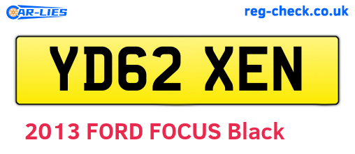 YD62XEN are the vehicle registration plates.