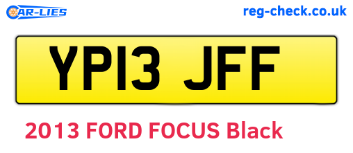 YP13JFF are the vehicle registration plates.