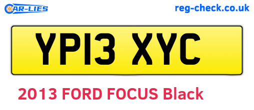 YP13XYC are the vehicle registration plates.