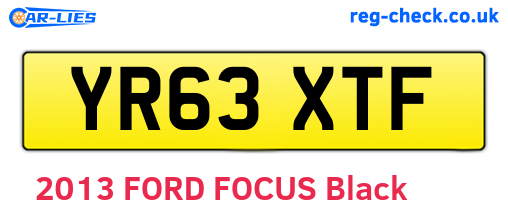 YR63XTF are the vehicle registration plates.