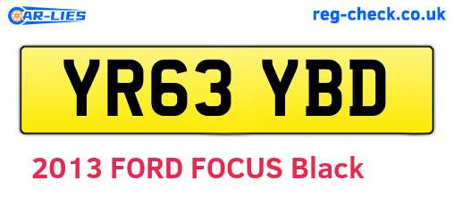 YR63YBD are the vehicle registration plates.