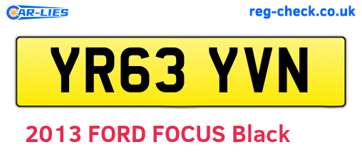YR63YVN are the vehicle registration plates.