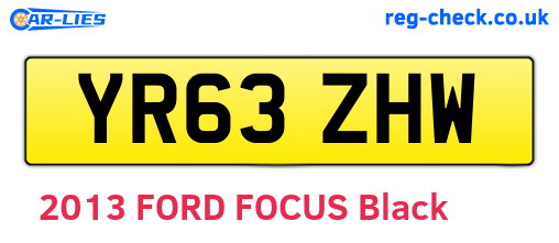 YR63ZHW are the vehicle registration plates.