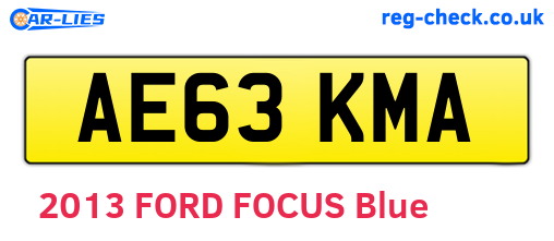 AE63KMA are the vehicle registration plates.