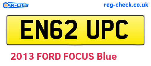 EN62UPC are the vehicle registration plates.