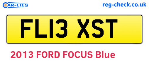 FL13XST are the vehicle registration plates.