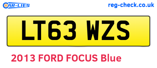 LT63WZS are the vehicle registration plates.