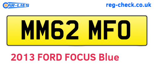 MM62MFO are the vehicle registration plates.