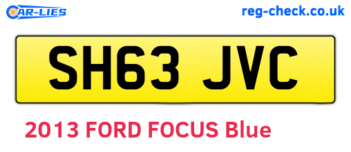 SH63JVC are the vehicle registration plates.