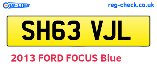 SH63VJL are the vehicle registration plates.