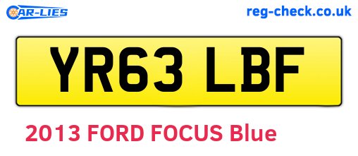 YR63LBF are the vehicle registration plates.