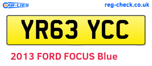 YR63YCC are the vehicle registration plates.