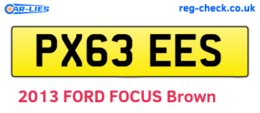 PX63EES are the vehicle registration plates.