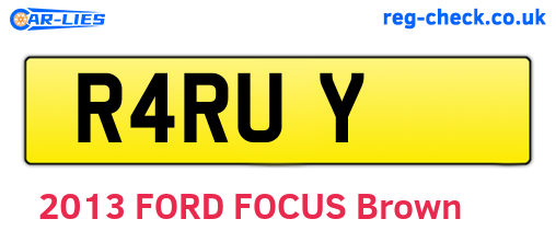 R4RUY are the vehicle registration plates.