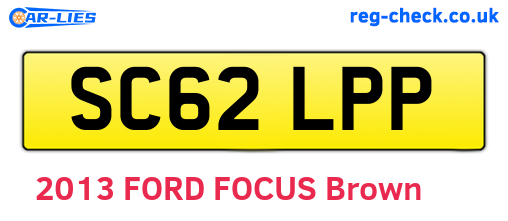 SC62LPP are the vehicle registration plates.