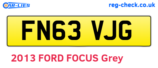 FN63VJG are the vehicle registration plates.
