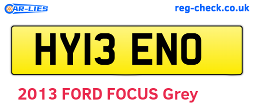 HY13ENO are the vehicle registration plates.