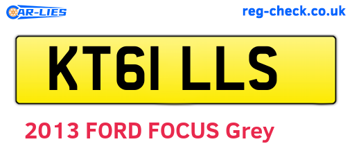 KT61LLS are the vehicle registration plates.