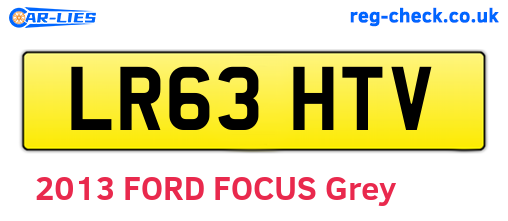 LR63HTV are the vehicle registration plates.