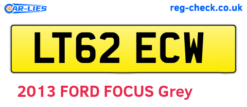 LT62ECW are the vehicle registration plates.