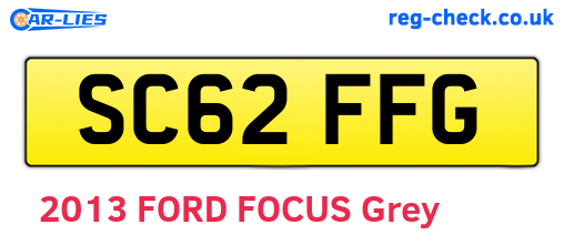 SC62FFG are the vehicle registration plates.