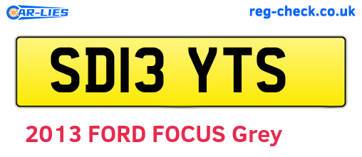 SD13YTS are the vehicle registration plates.