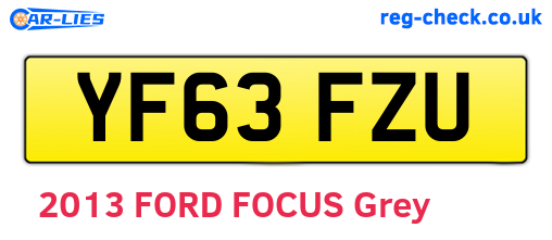 YF63FZU are the vehicle registration plates.