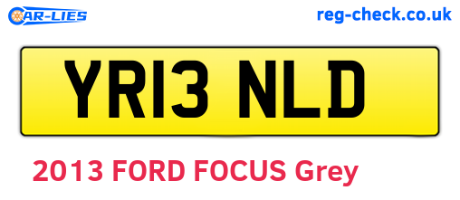 YR13NLD are the vehicle registration plates.