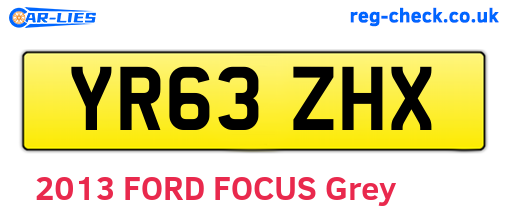 YR63ZHX are the vehicle registration plates.