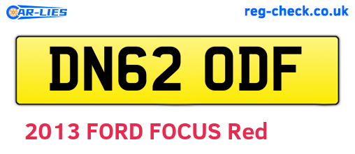 DN62ODF are the vehicle registration plates.