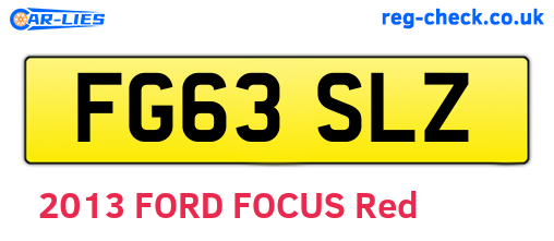 FG63SLZ are the vehicle registration plates.