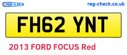 FH62YNT are the vehicle registration plates.