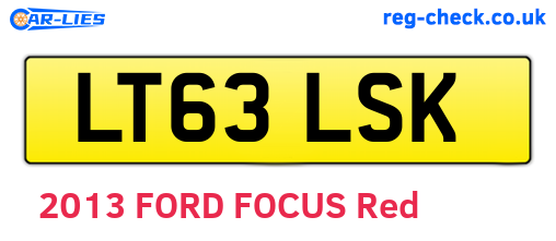 LT63LSK are the vehicle registration plates.