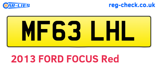 MF63LHL are the vehicle registration plates.