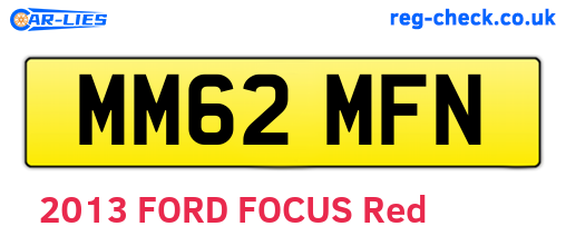 MM62MFN are the vehicle registration plates.