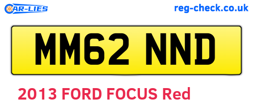 MM62NND are the vehicle registration plates.