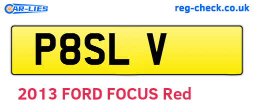 P8SLV are the vehicle registration plates.