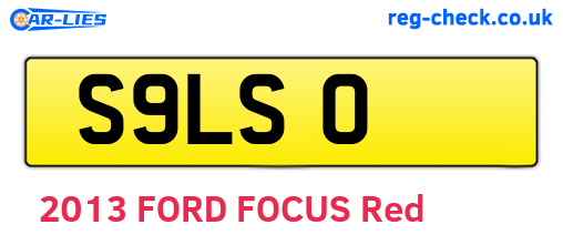 S9LSO are the vehicle registration plates.