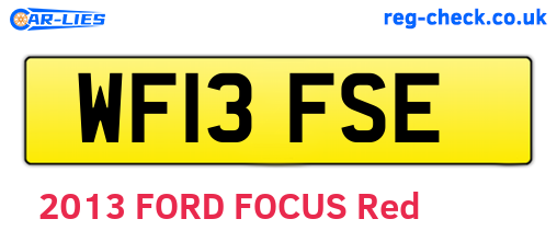 WF13FSE are the vehicle registration plates.