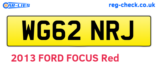 WG62NRJ are the vehicle registration plates.