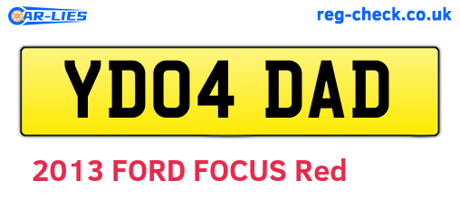 YD04DAD are the vehicle registration plates.