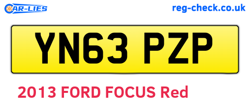 YN63PZP are the vehicle registration plates.