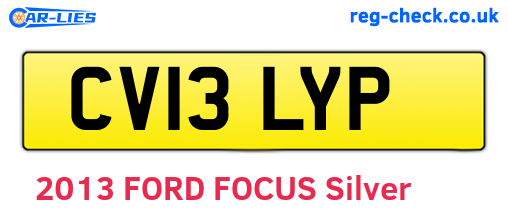CV13LYP are the vehicle registration plates.
