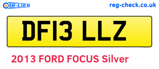 DF13LLZ are the vehicle registration plates.