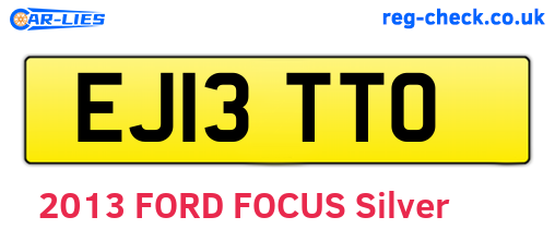 EJ13TTO are the vehicle registration plates.