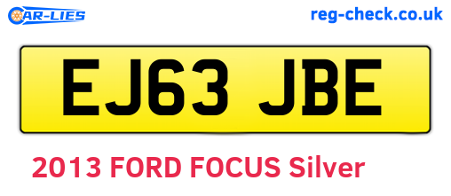 EJ63JBE are the vehicle registration plates.