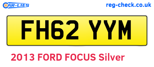 FH62YYM are the vehicle registration plates.