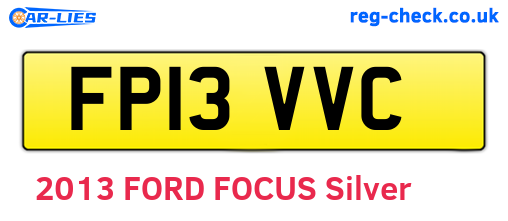 FP13VVC are the vehicle registration plates.